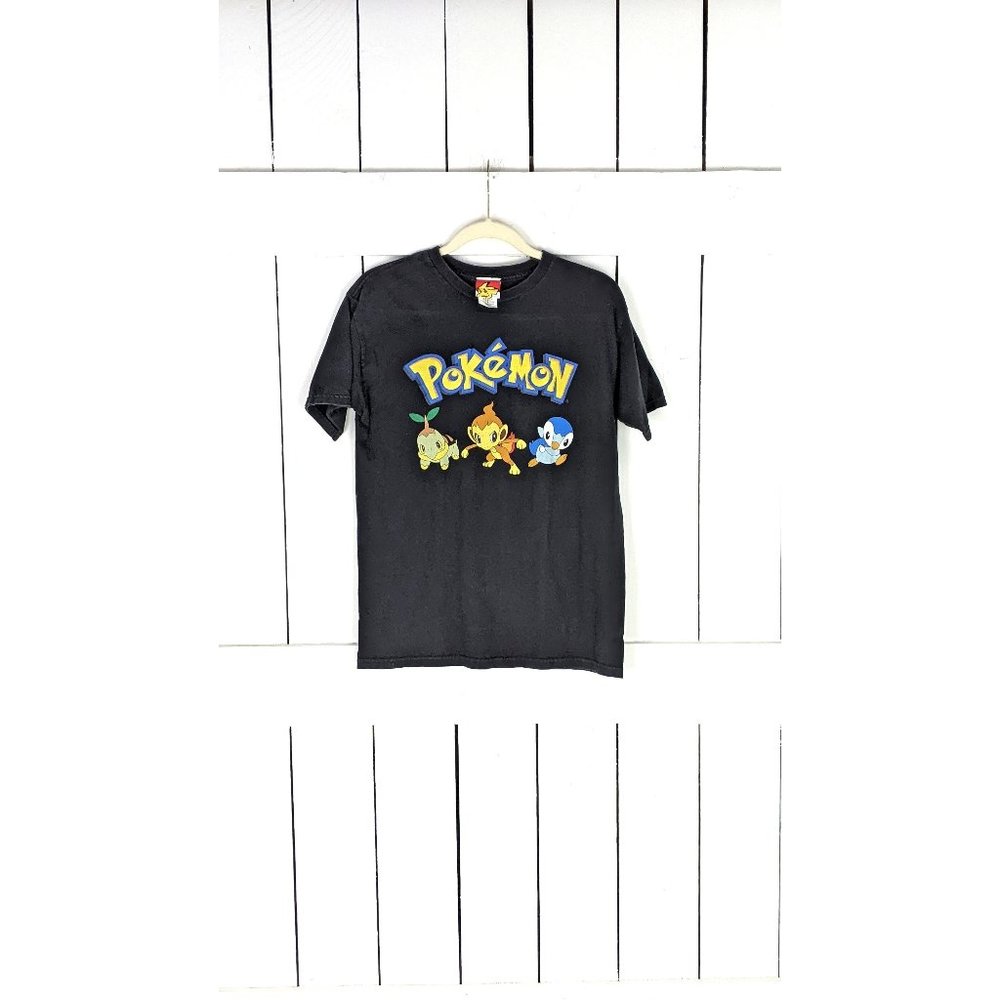 Pokemon Nintendo video game black cotton gamer tshirt tee medium